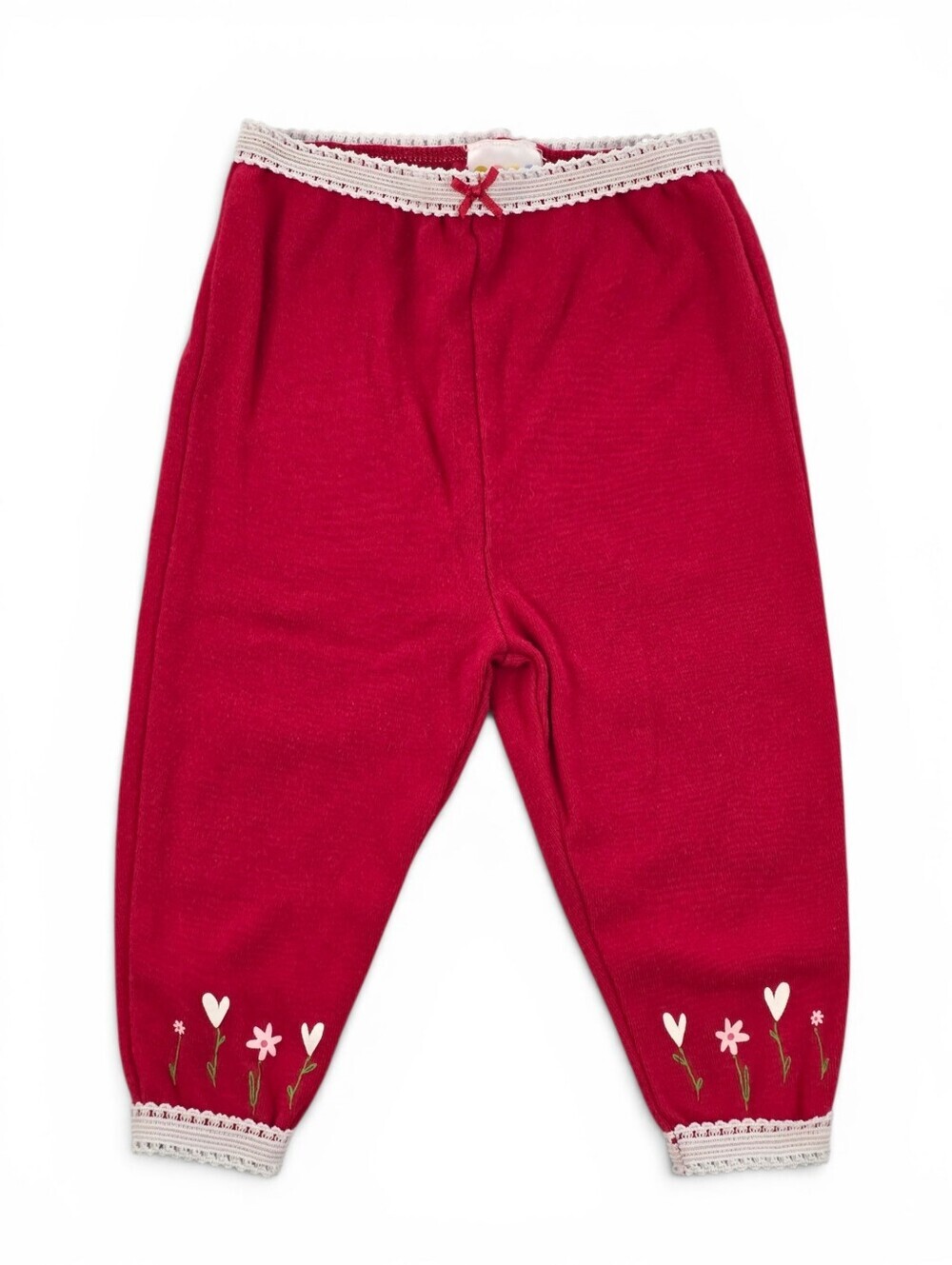 Gymboree Floral Heart Legging Pants Baby 6-12M Vintage 1999 Cottagecore Coquette